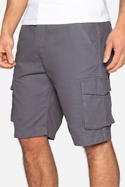 Threadbare Grey Cotton Cargo Shorts - Image 4 of 4