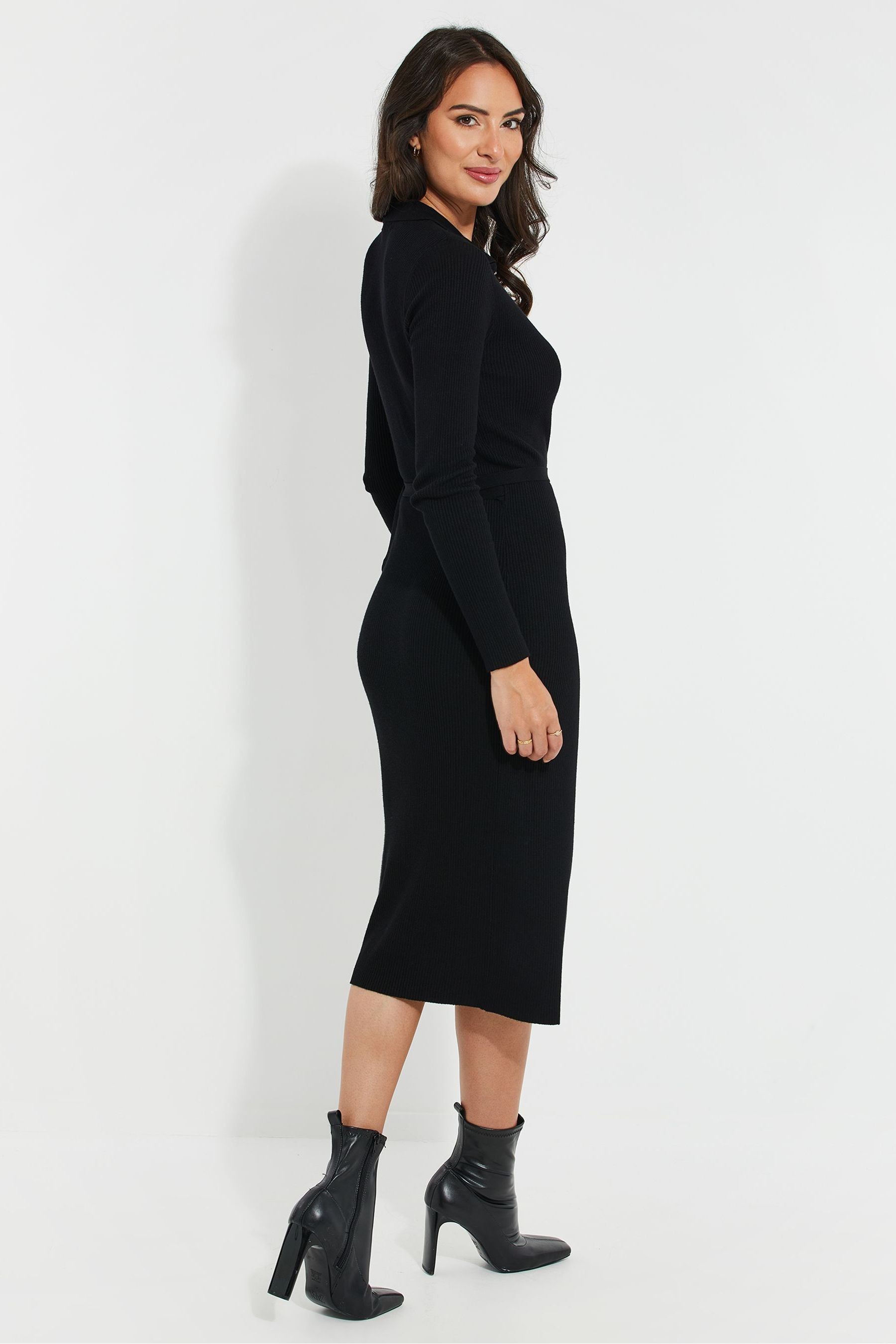 Black wrap dress next clearance