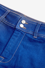 Bright Blue Double Button Denim Shorts - Image 5 of 5