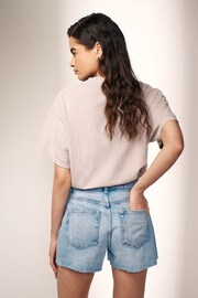 Bleach Ripped Hourglass Denim Shorts - Image 3 of 6