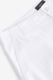 White Cargo Utility Lightweight Denim Shorts - Image 6 of 6