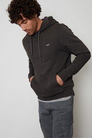 Threadbare Dark Grey Overhead Pullover Hoodie - Image 1 of 5