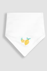 JoJo Maman Bébé Lemon 3-Pack Cotton Baby Dribble Bibs - Image 2 of 4