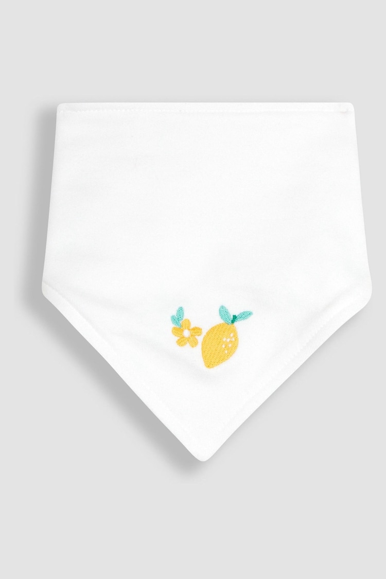 JoJo Maman Bébé Lemon 3-Pack Cotton Baby Dribble Bibs - Image 2 of 4