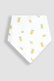 JoJo Maman Bébé Lemon 3-Pack Cotton Baby Dribble Bibs - Image 4 of 4