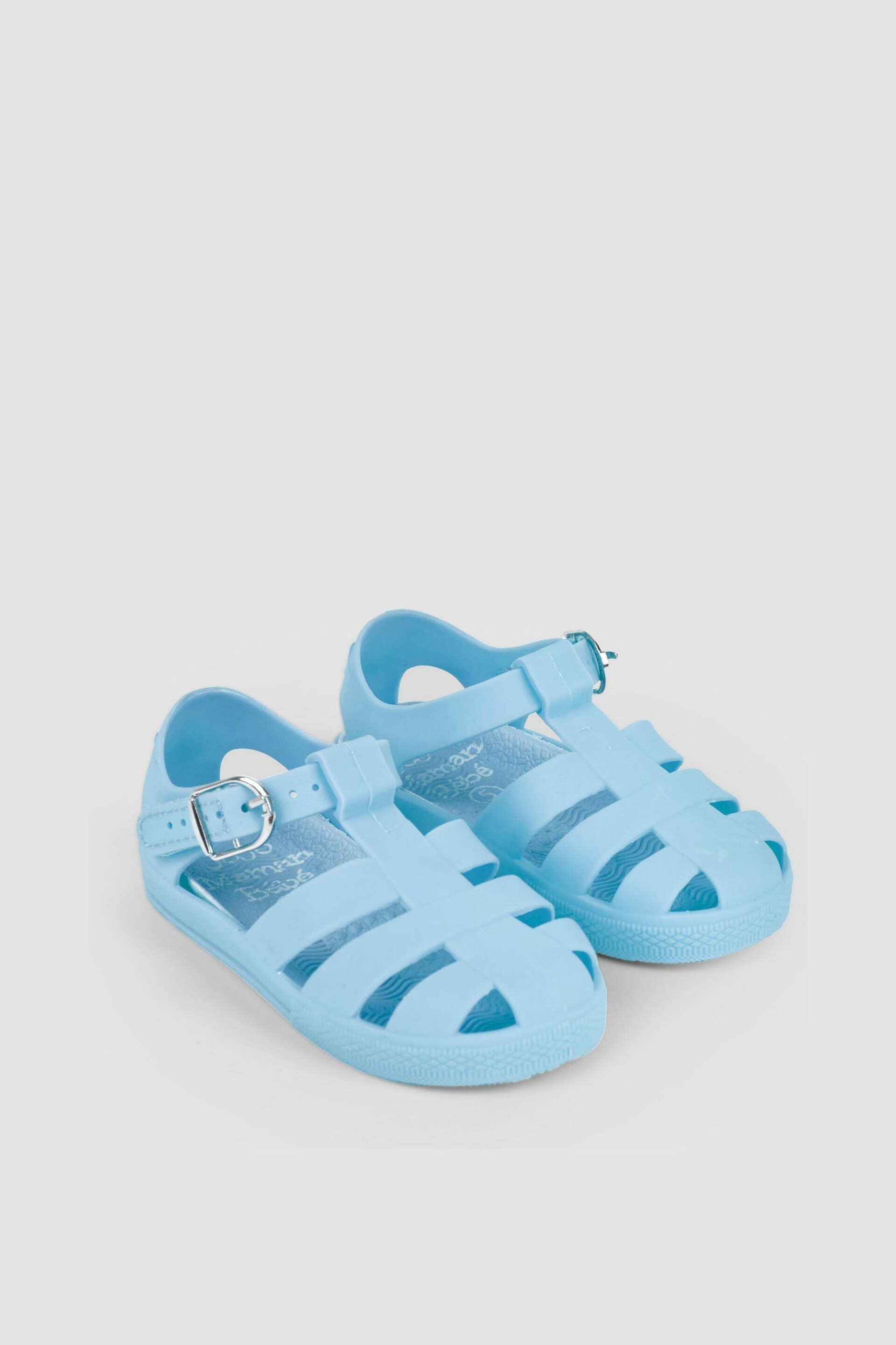 JoJo Maman Bébé Blue Jelly Sandals - Image 1 of 5