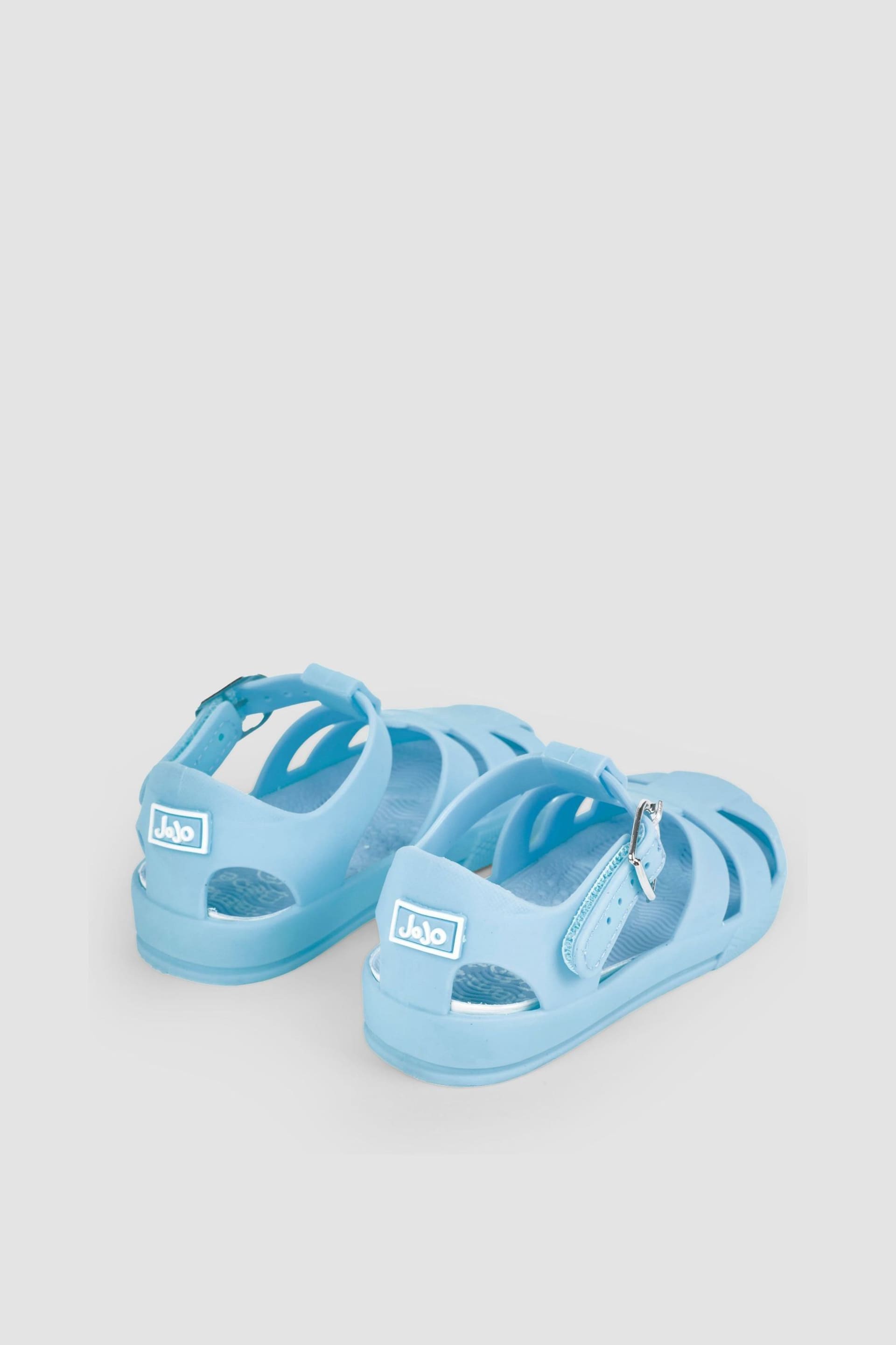 JoJo Maman Bébé Blue Jelly Sandals - Image 2 of 5