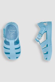 JoJo Maman Bébé Blue Jelly Sandals - Image 3 of 6