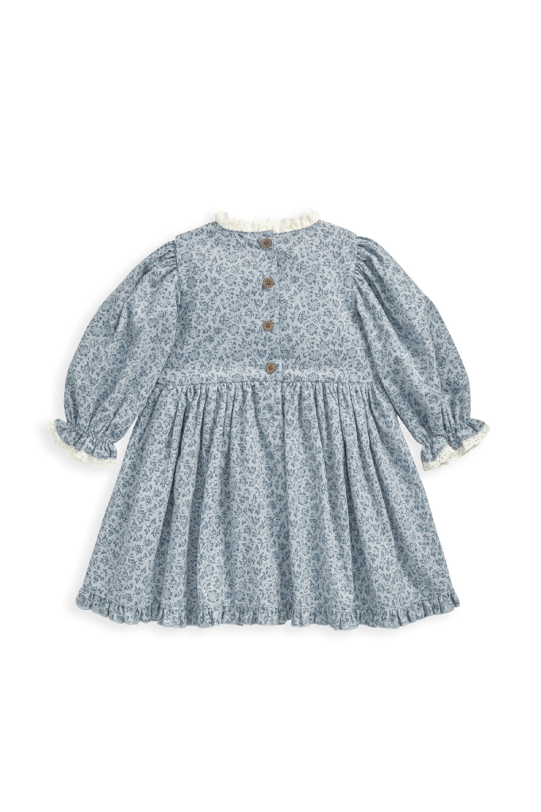Buy Mamas Papas Laura Ashley Blue Embroidered Bib Dress from Next Luxembourg
