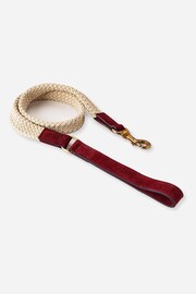 Hugo & Hudson Red Flat Rope Leather Dog Lead - Image 3 of 6