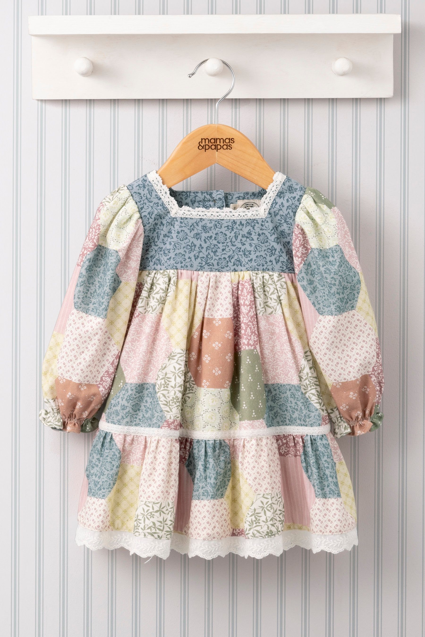 Buy Mamas Papas Laura Ashley Pink Patchwork Dress from Next Luxembourg
