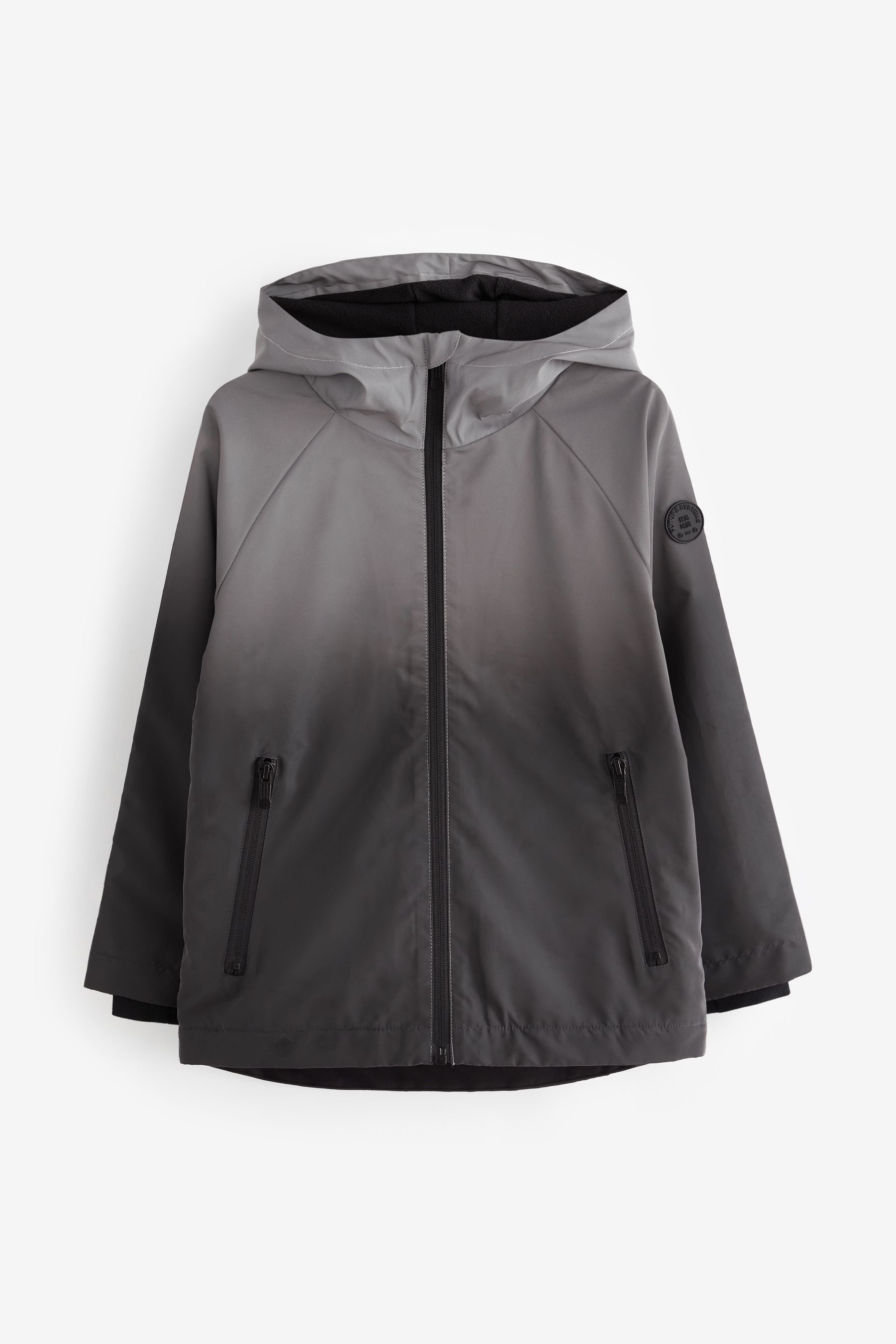 Reflective raincoat with hood sale