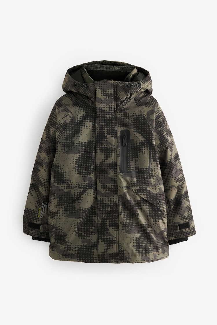 Neutral Abstract Camo Heavyweight Waterproof Jacket (3-16yrs) - Image 1 of 7