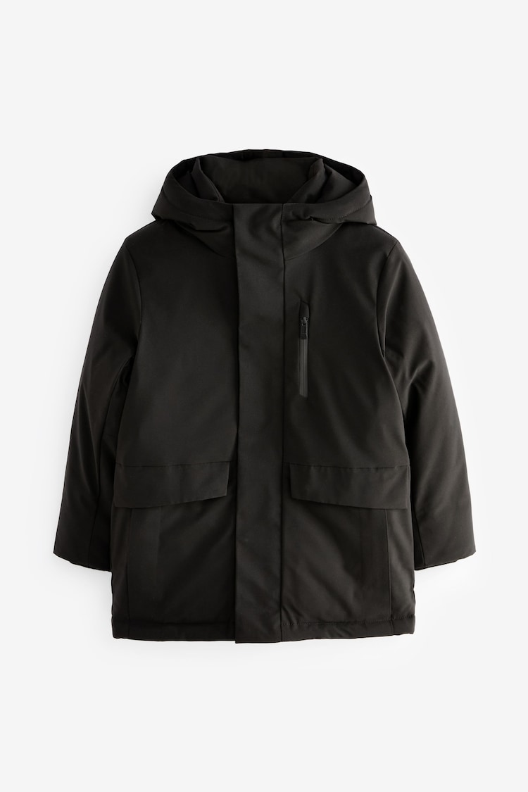 Black Smart Parka (3-17yrs) - Image 1 of 5