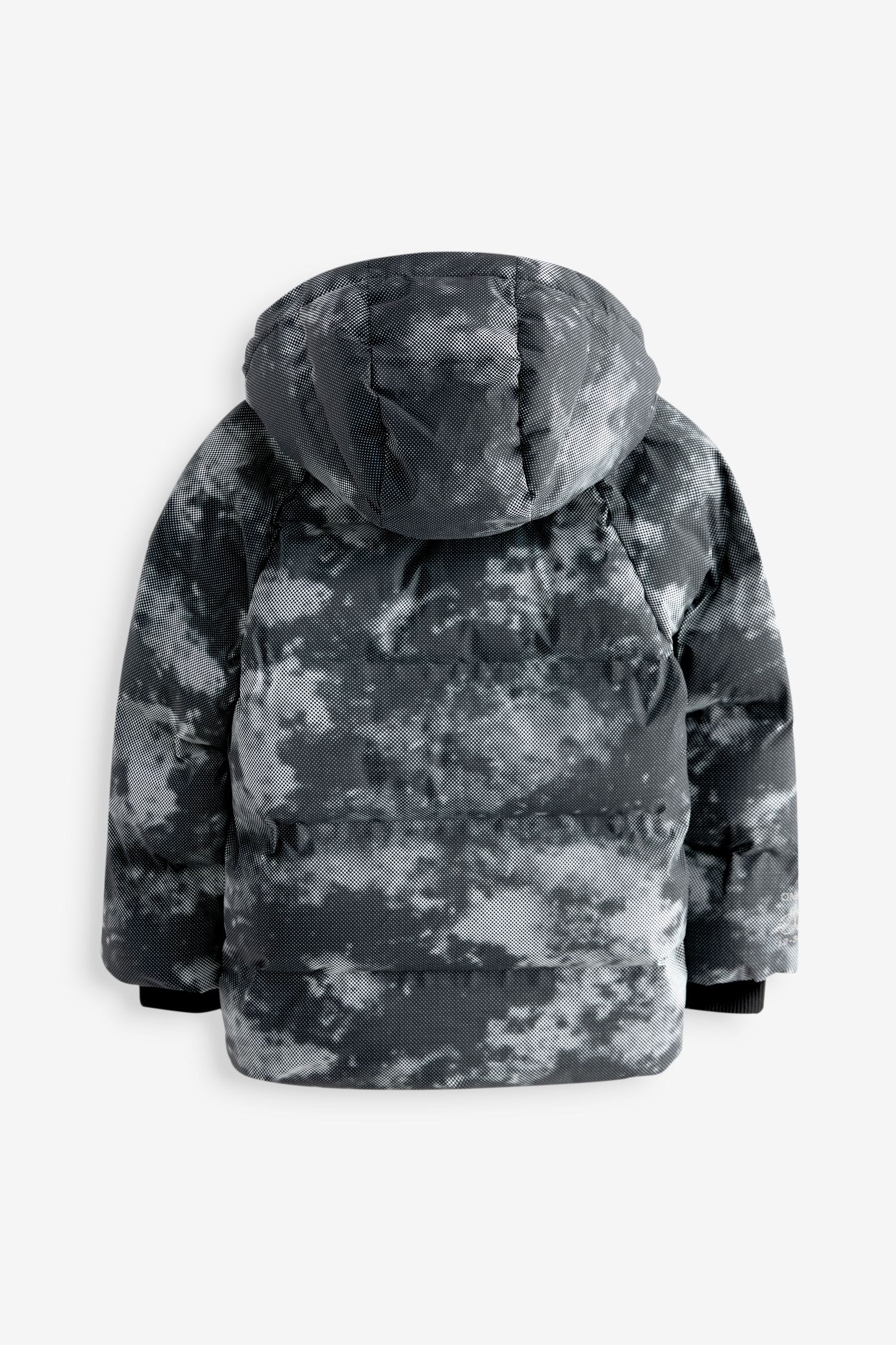 Grey 1 Fleece Lined Hooded Padded Puffer Jacket 3 17yrs