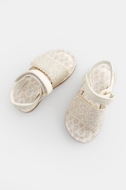 White Glitter Occasion Sandals - Image 3 of 7