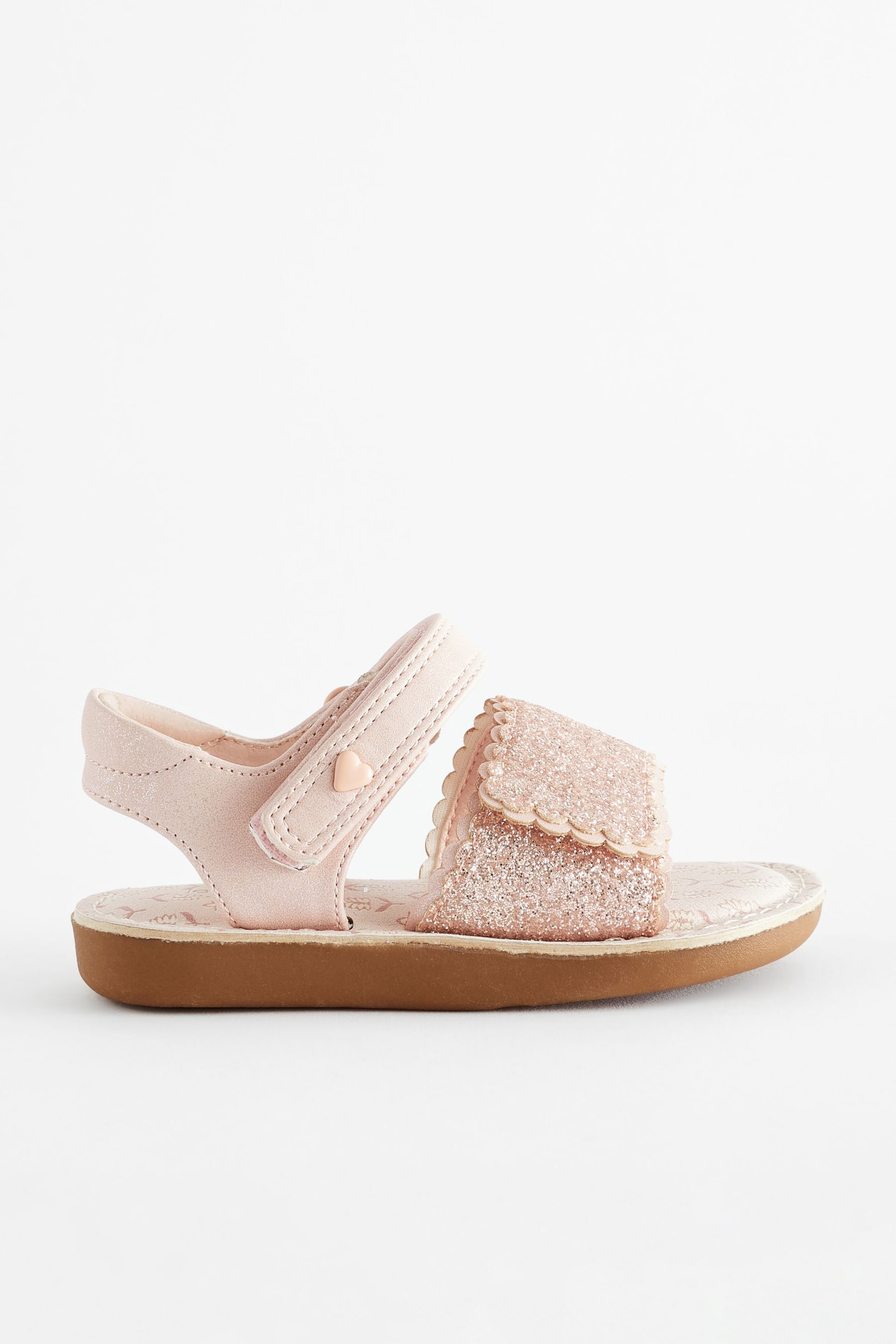 Pink Glitter Occasion Sandals - Image 2 of 7