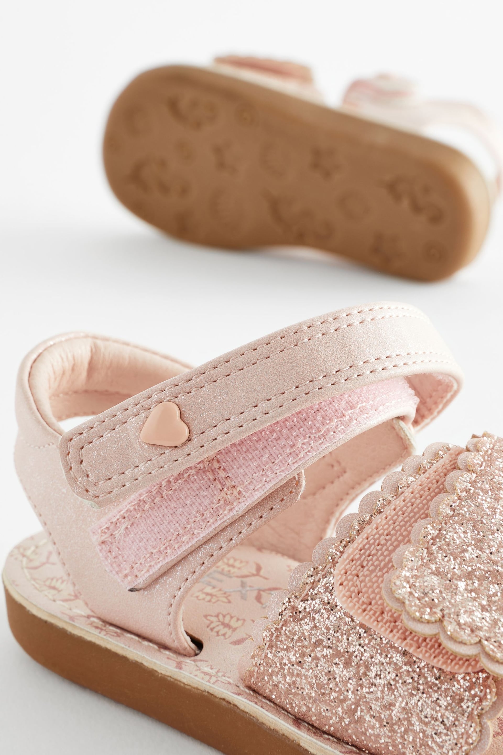 Pink Glitter Occasion Sandals - Image 6 of 7