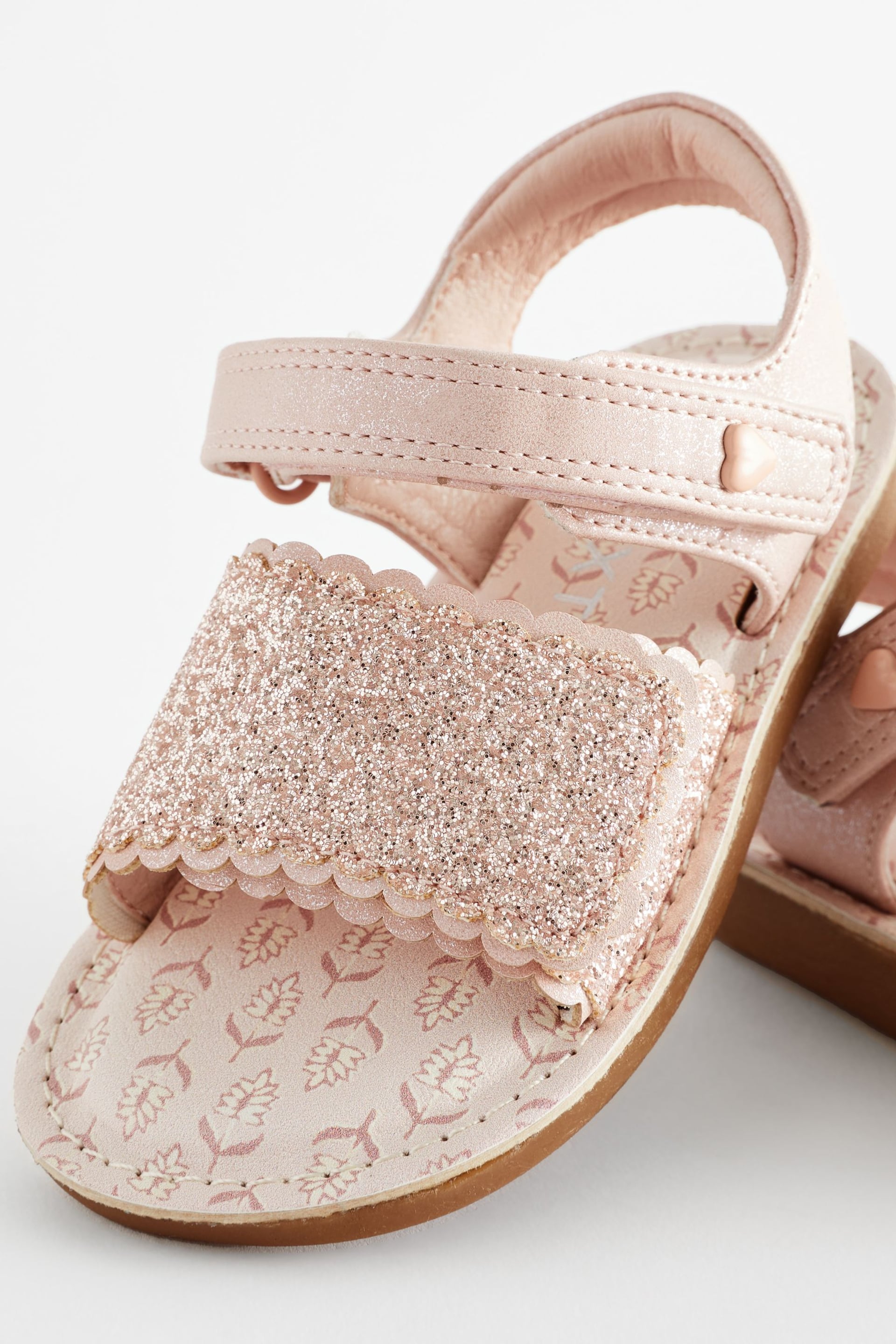 Pink Glitter Occasion Sandals - Image 7 of 7