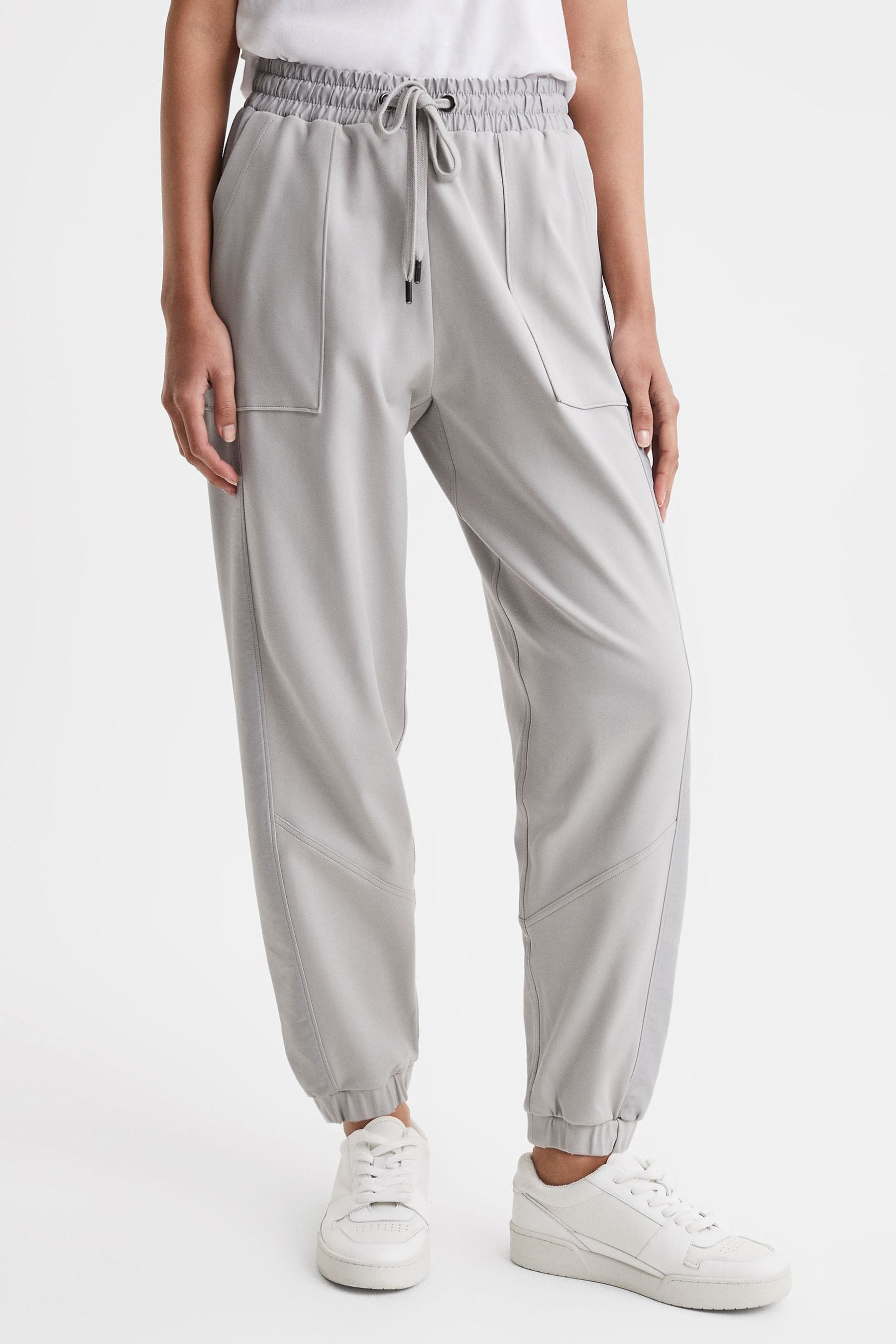 Grey cotton tracksuit bottoms sales