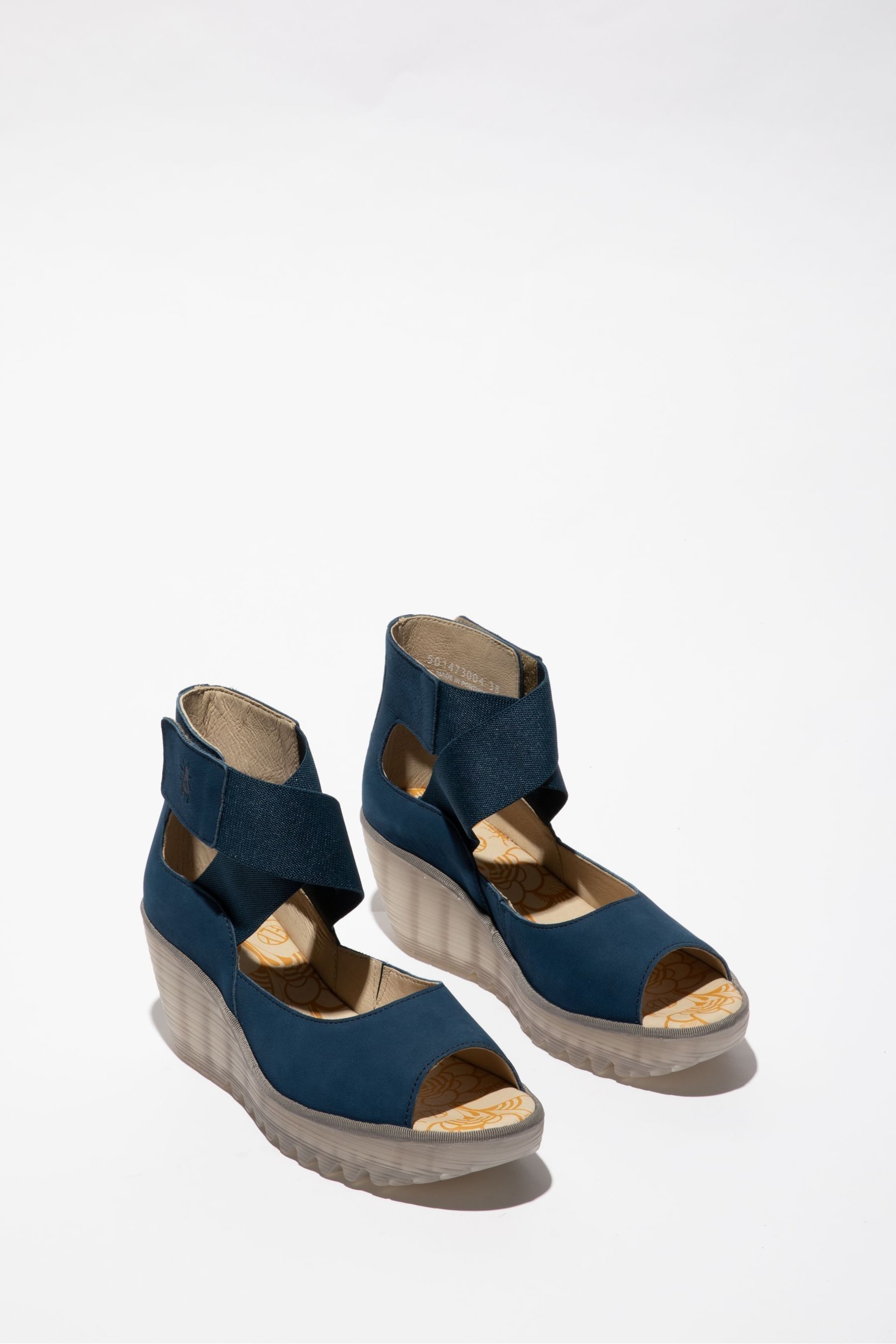 Fly Lonfon Blue Yefi Sandals - Image 3 of 4