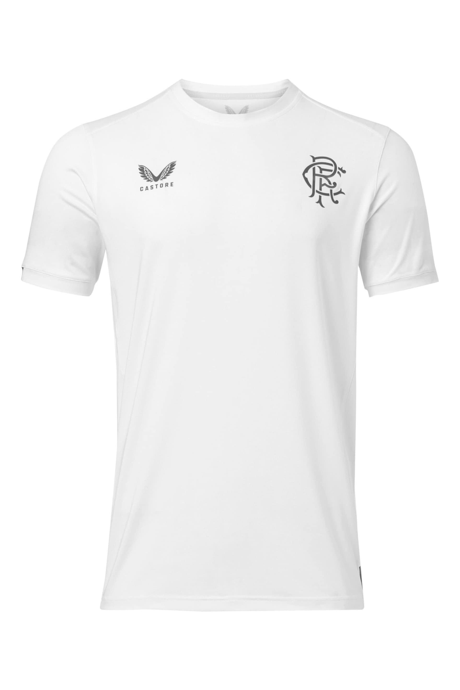 Castore Glasgow Rangers Players Travel White T-Shirt - Image 2 of 3
