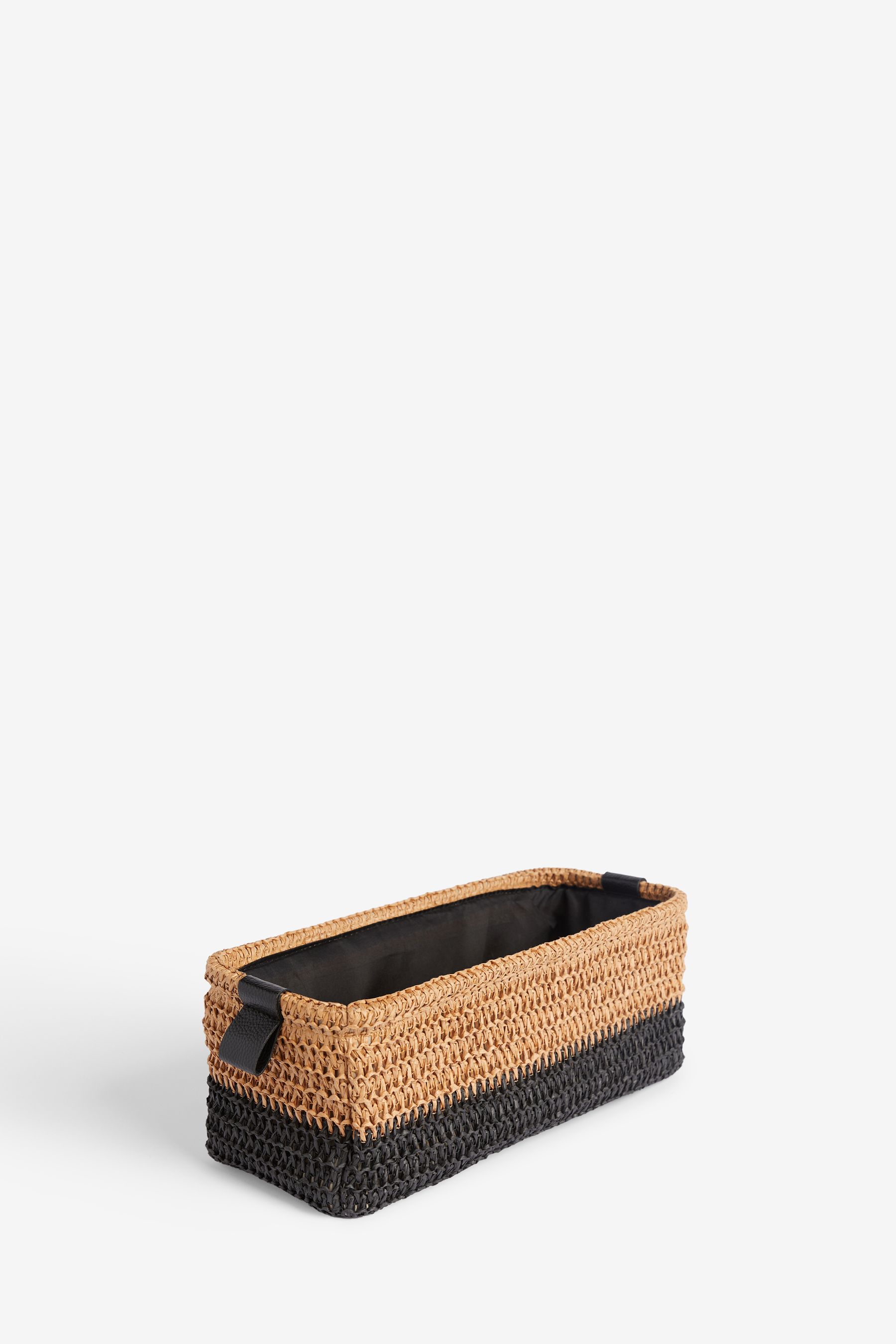 Natural Bronx Slimline Storage Basket