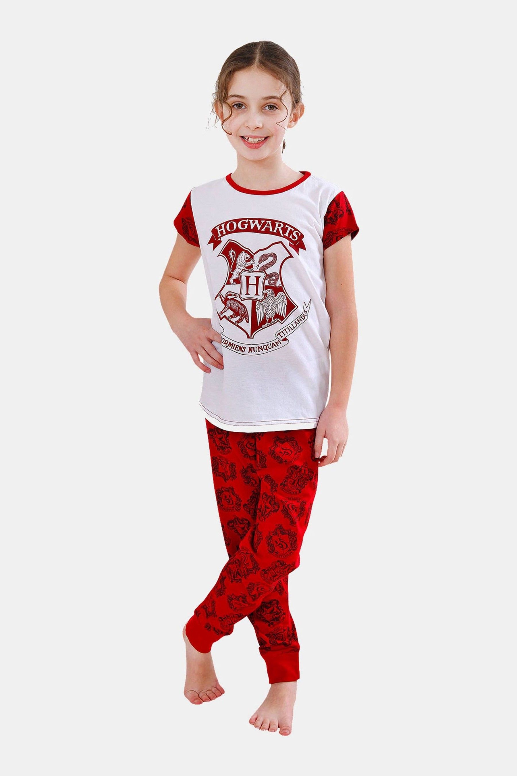 Buy Character Red Girls Hogwarts Harry Potter 100 Cotton Pyjamas from the Next UK online shop