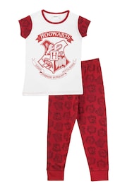 Character Red Girls Hogwarts Harry Potter 100% Cotton Pyjamas - Image 3 of 6