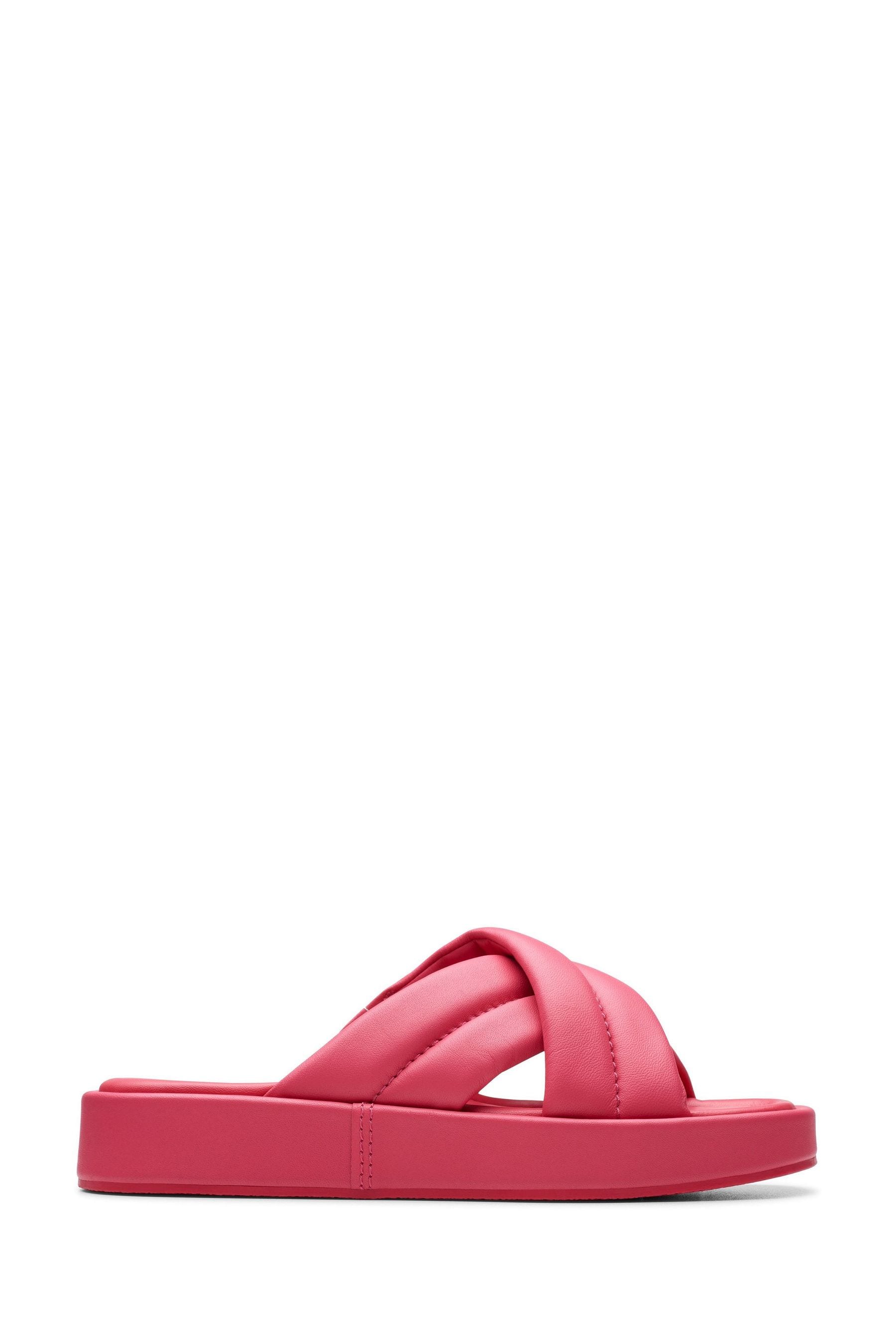 Clarks pink sandals hot sale