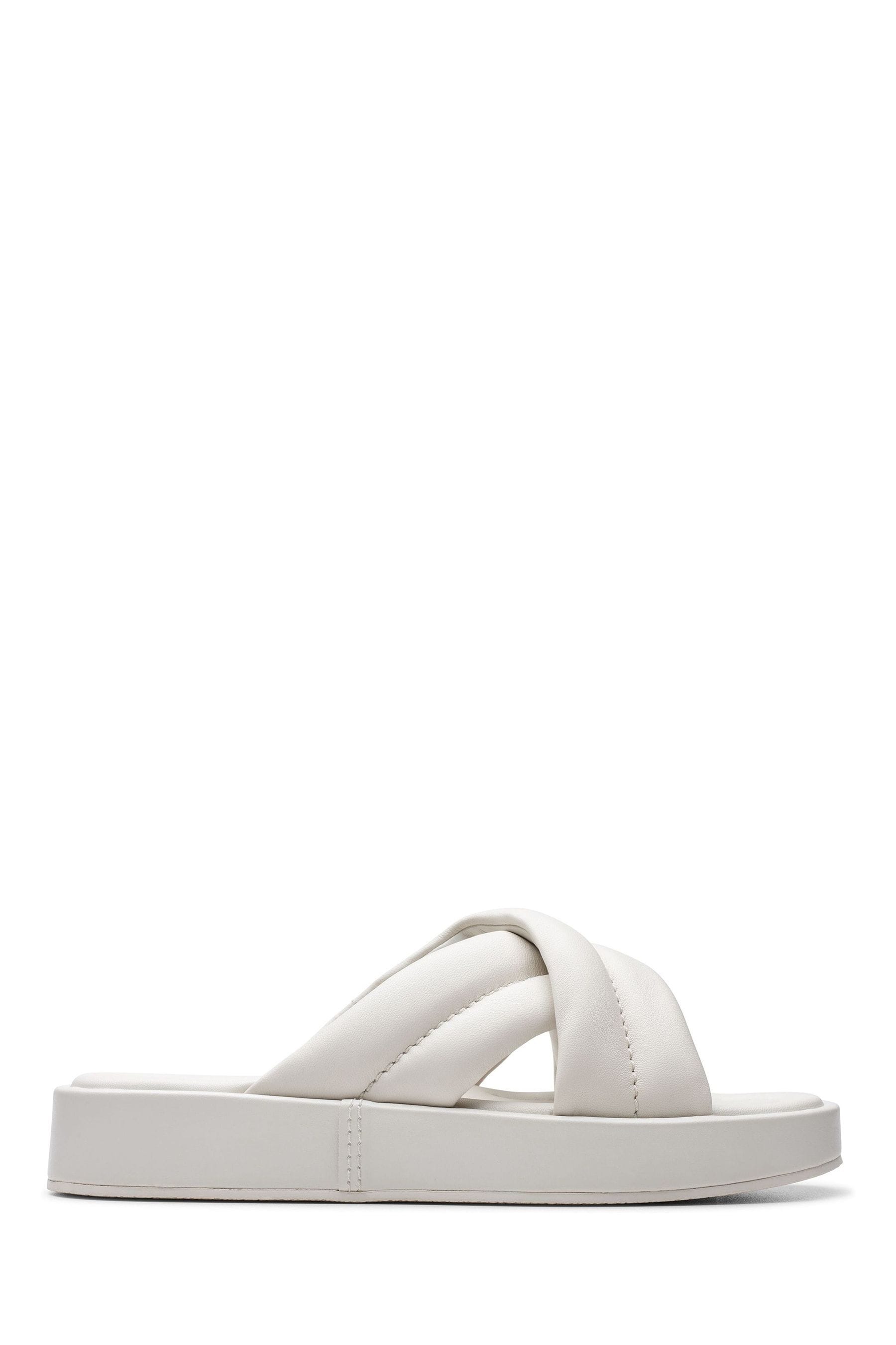 Buy Clarks White Lea Alda Glide Sandals from Next Luxembourg