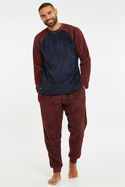 Threadbare Red Borg Loungewear Set - Image 1 of 3