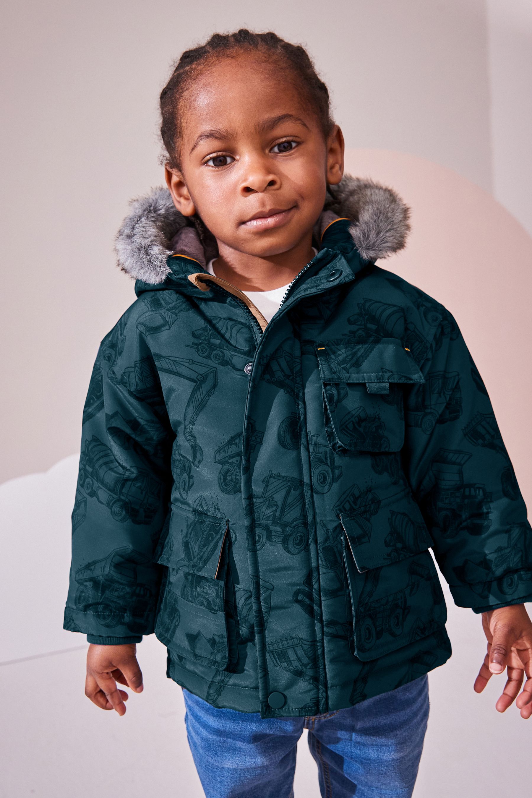 Parka without fur hood clearance