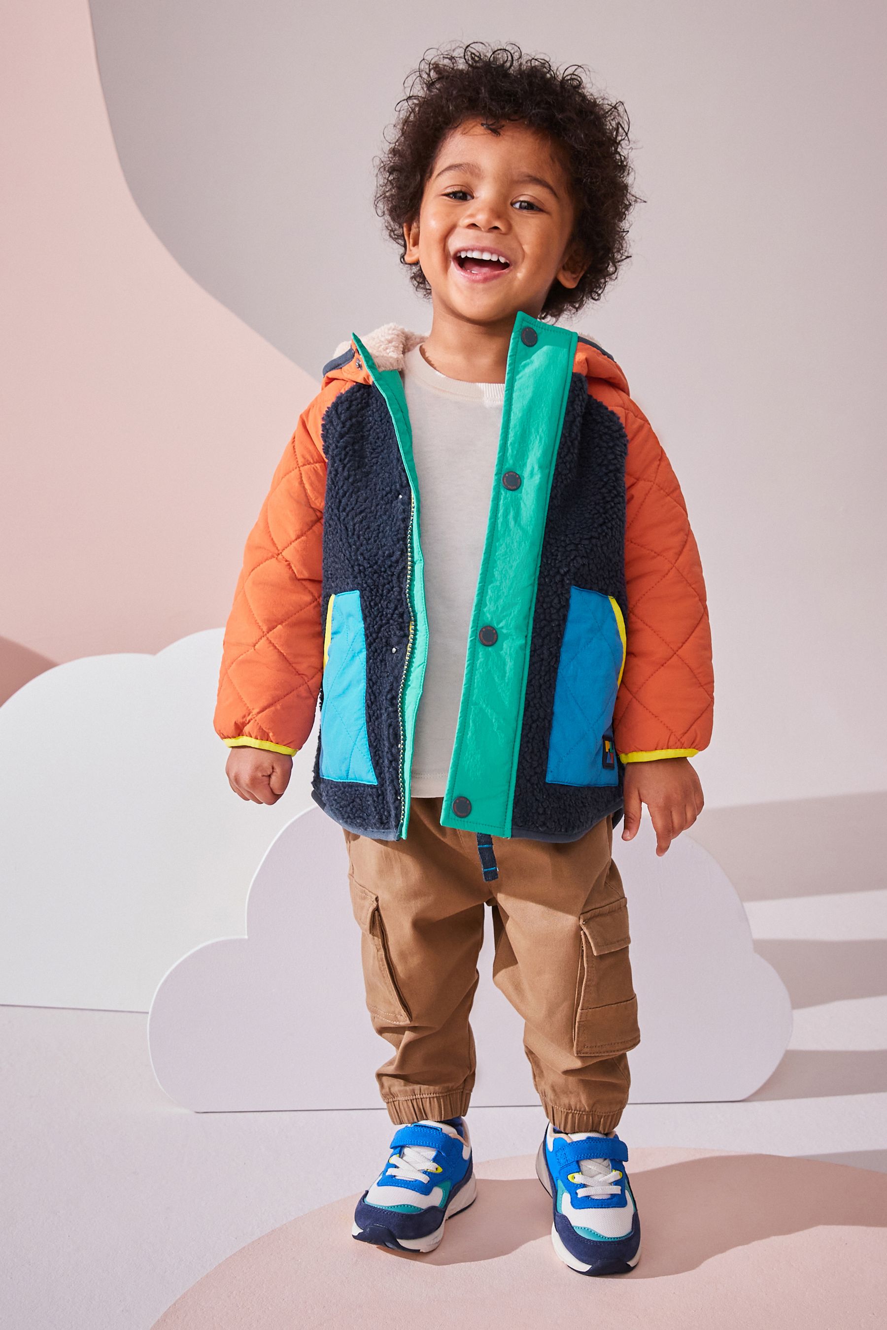 Boys borg coat shop
