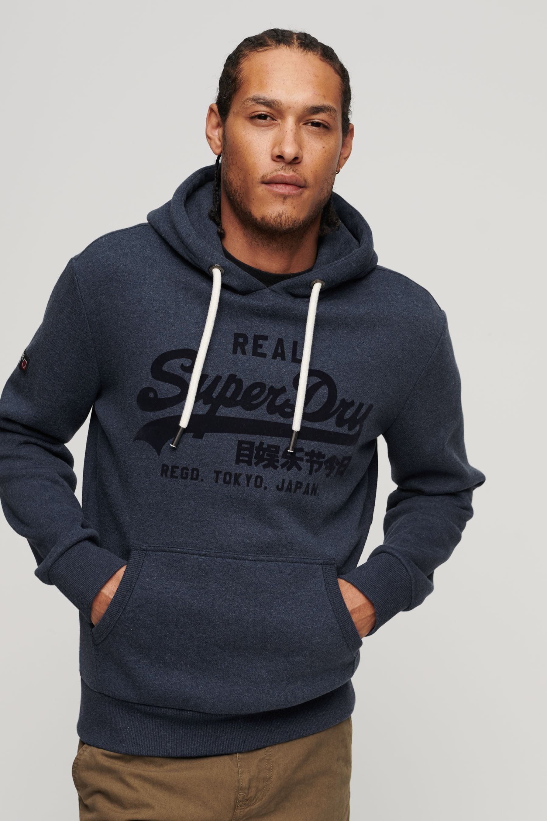 Superdry vintage logo hoodie on sale