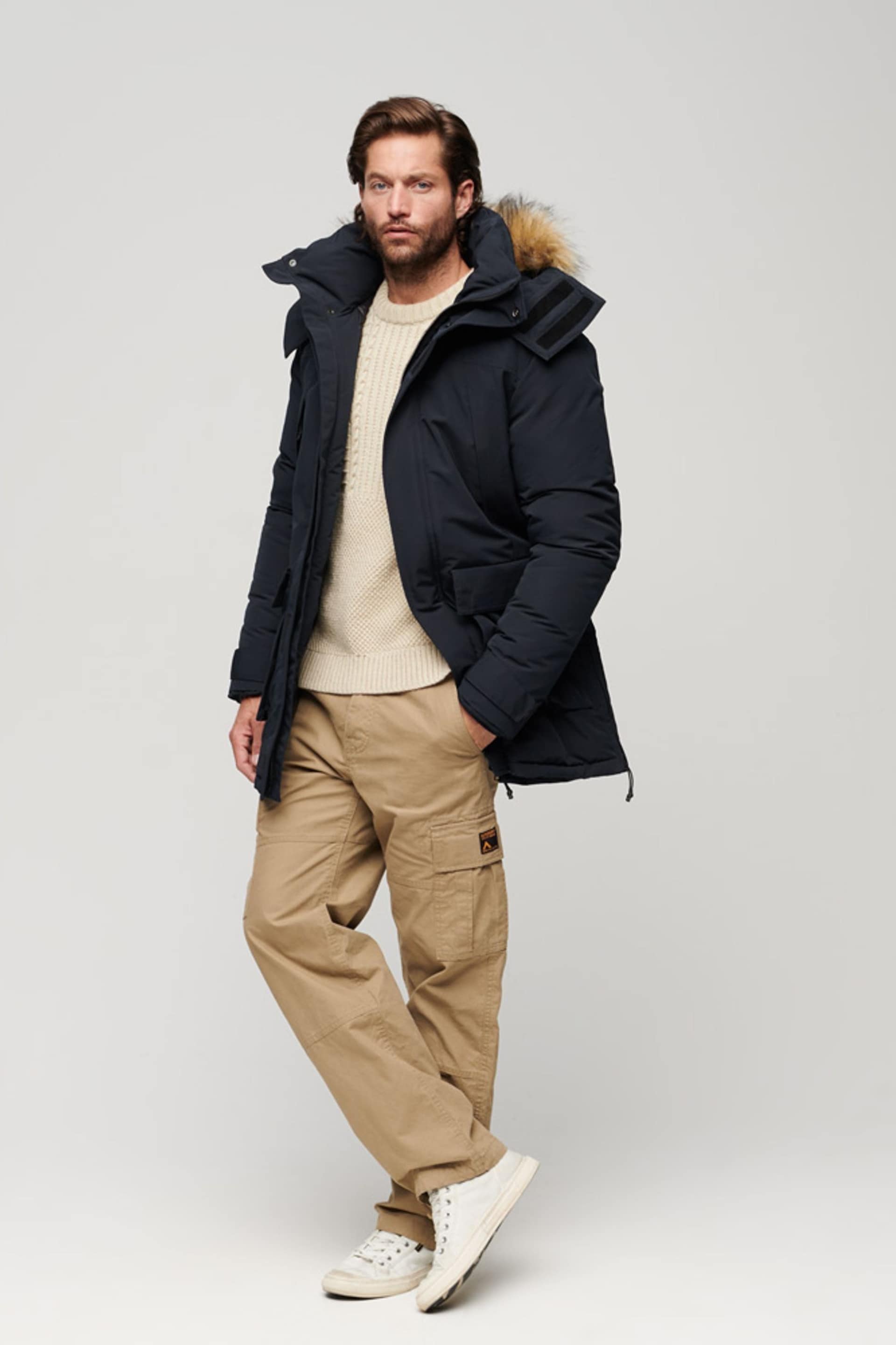 Superdry Blue XPD Everest Parka - Image 3 of 6