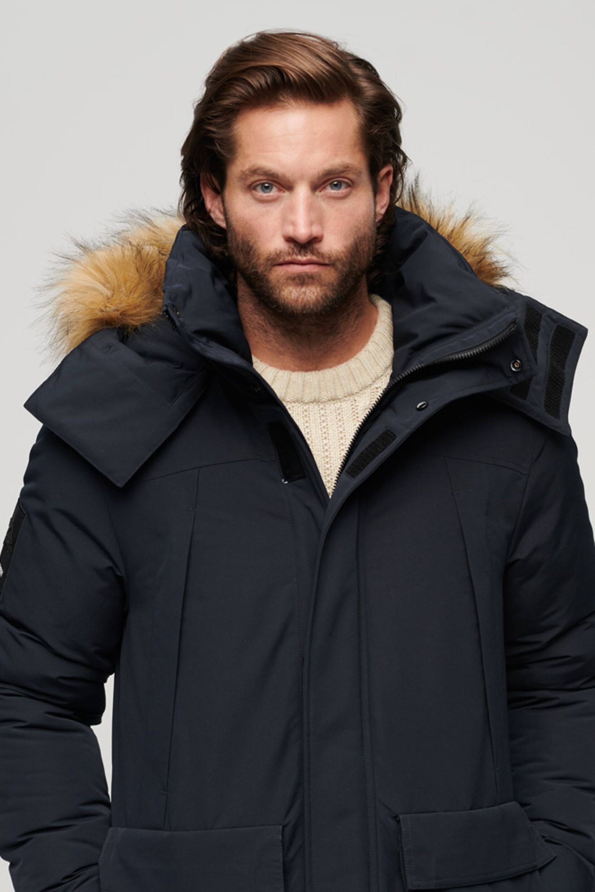 Superdry Blue XPD Everest Parka - Image 4 of 6