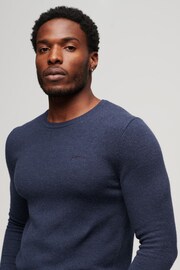 SUPERDRY Blue Essential Crew Jumper - Image 3 of 6