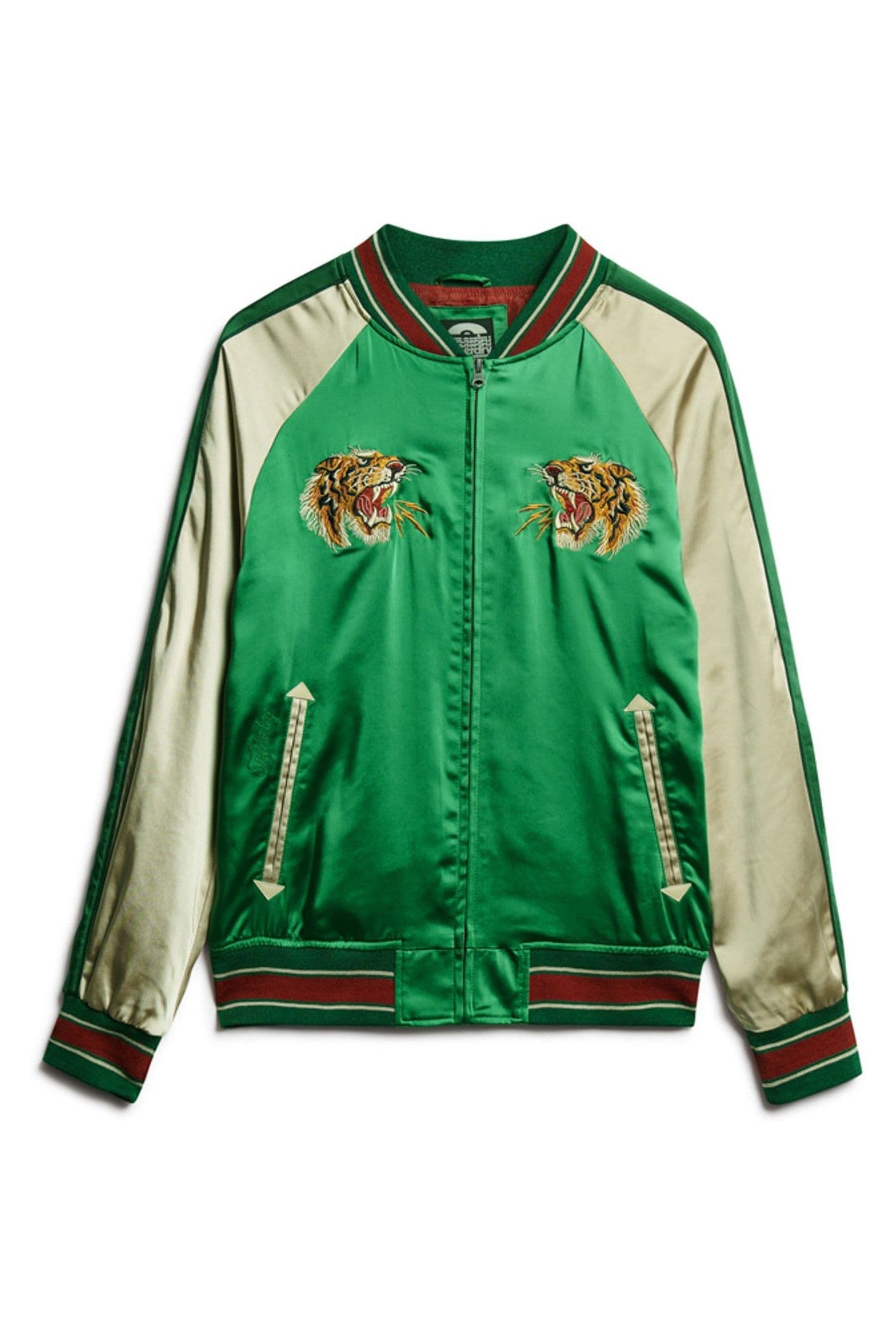 Gucci green tiger jacket best sale