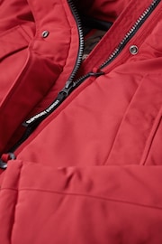 Superdry Red Everest Faux Fur Hooded Parka Coat - Image 5 of 6