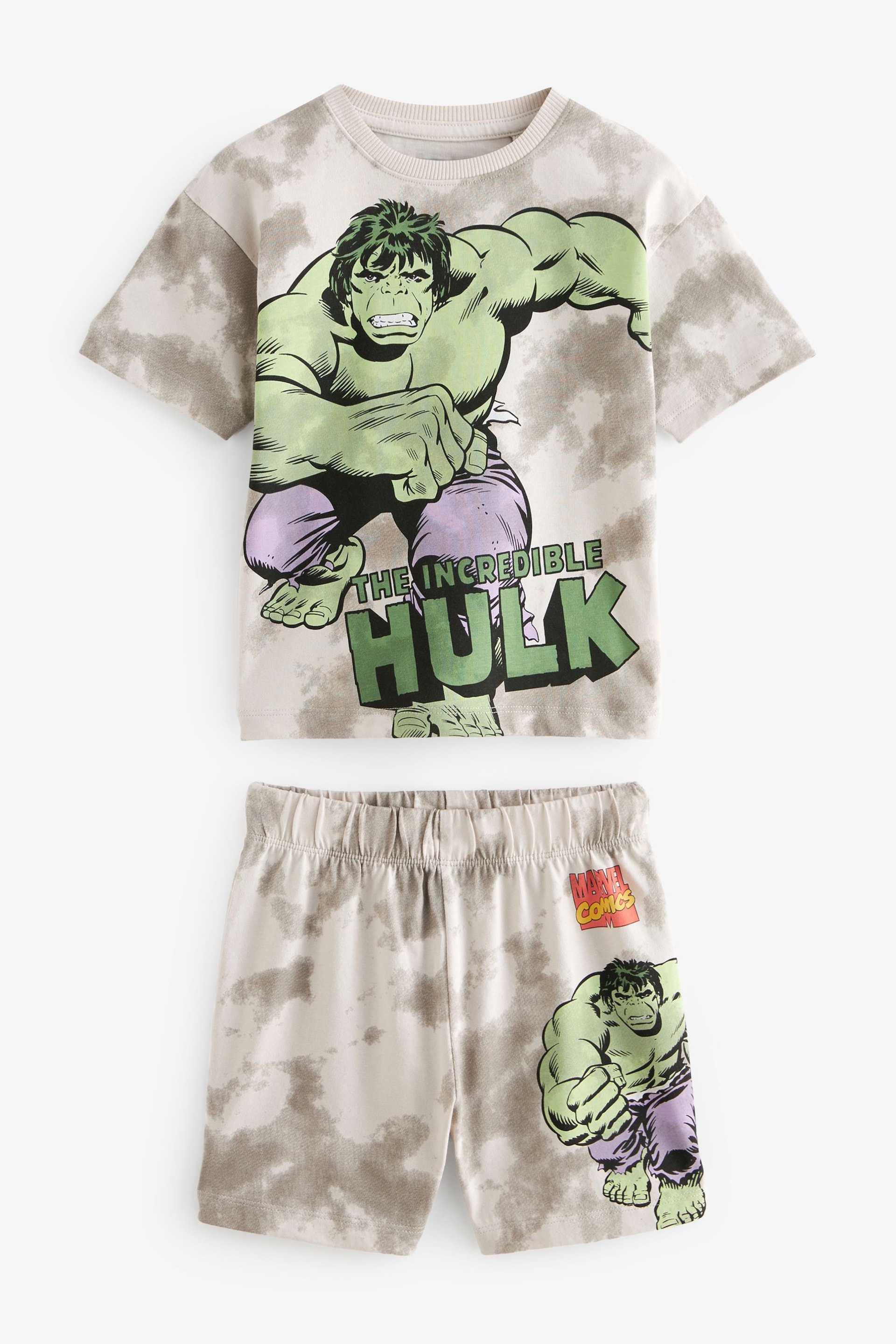 Green/Grey Incredible Hulk Short Pyjamas Single (12mths-12yrs) - Image 5 of 8