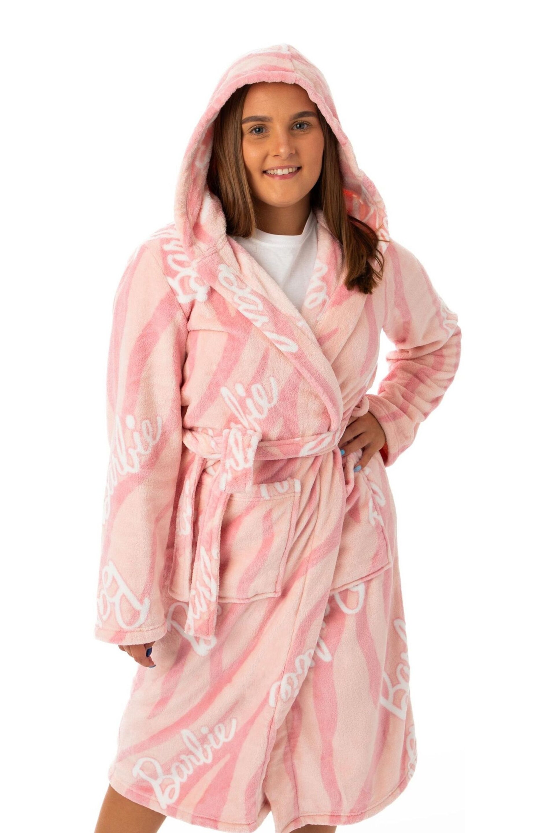 Vanilla Underground Pink Barbie Ladies Robe - Image 3 of 5