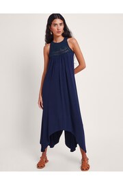 Monsoon Blue Darcy Crochet Dress - Image 1 of 5