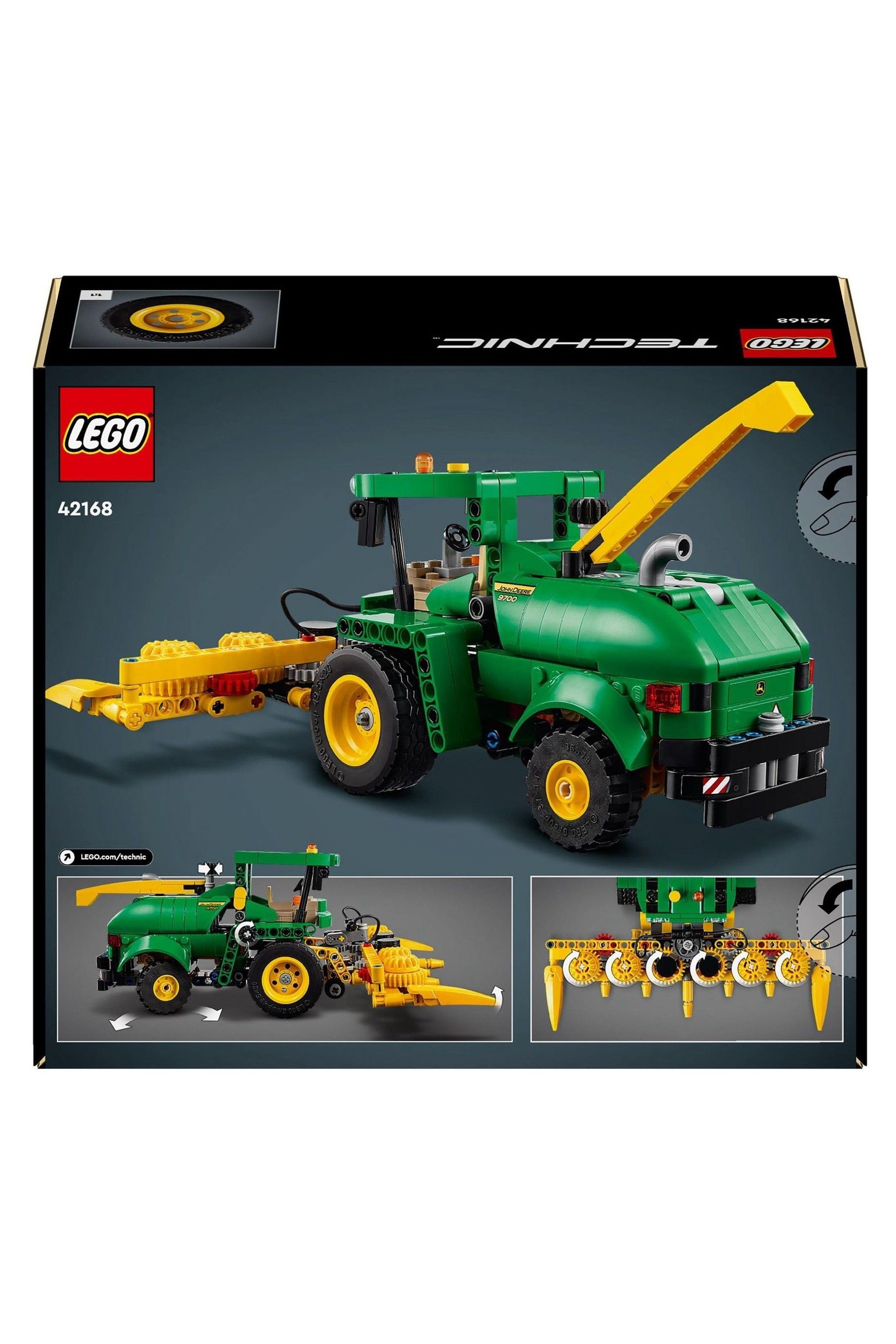 Buy Lego Technic John Deere 9700 Forage Harvester Farm Toy 42168 from the Next UK online shop