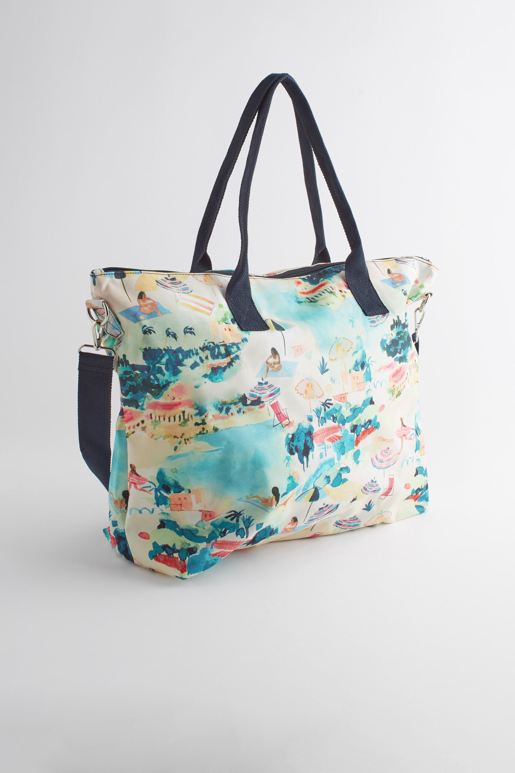 Buy Multi Colour Beach Scene Foldaway Bag from the Next UK online shop