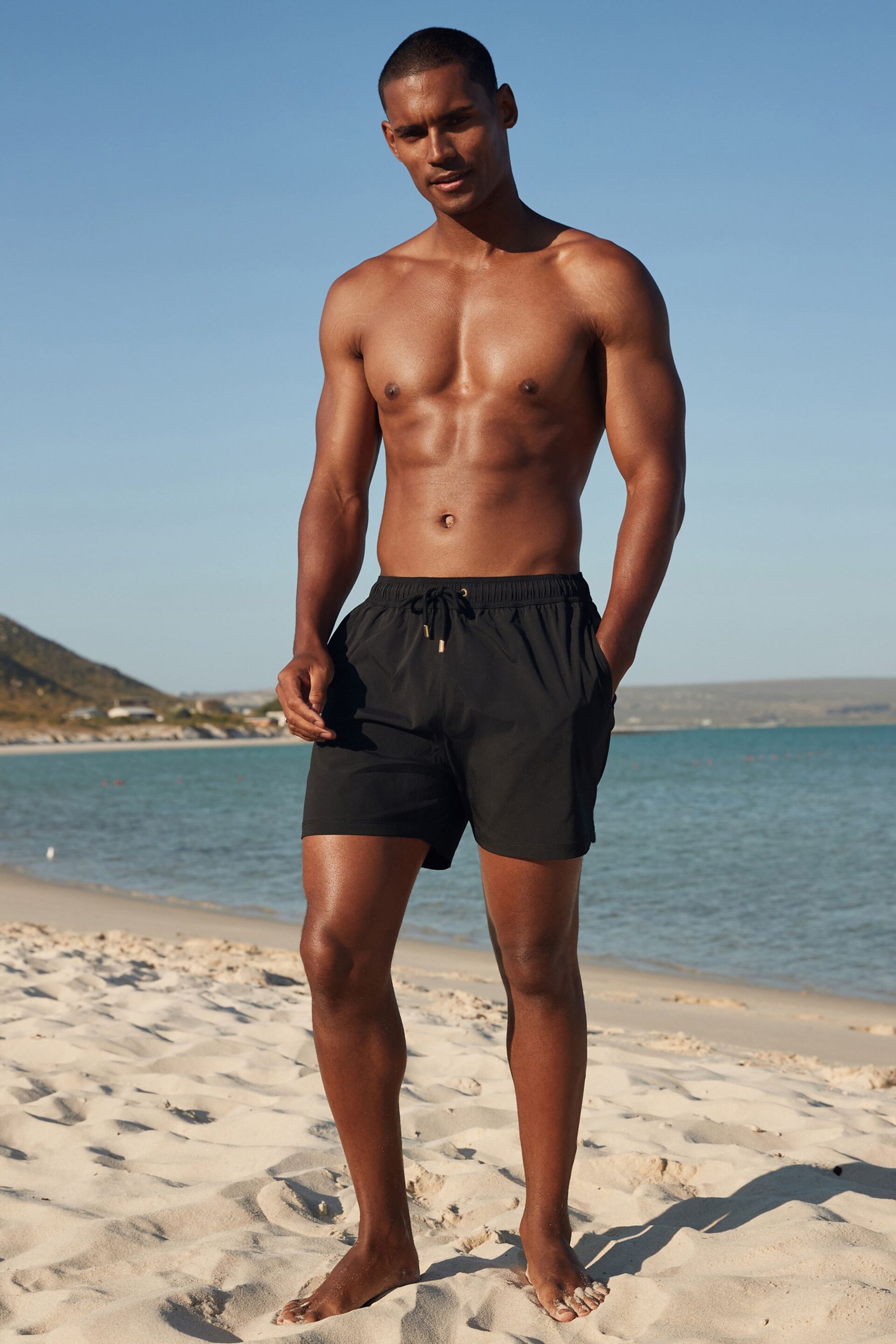 Black Premium Swim Shorts - Image 2 of 12