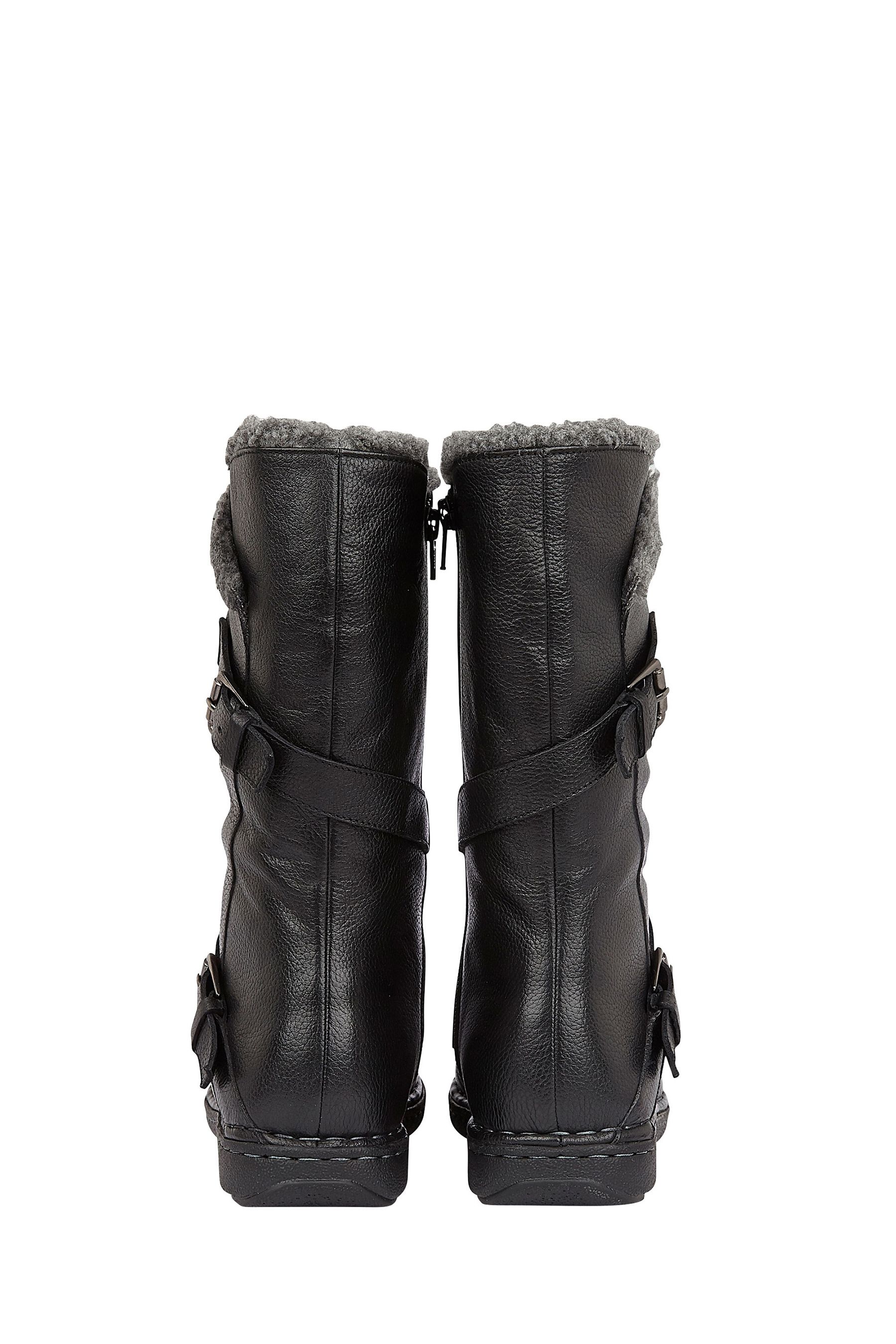 Buy Lotus Black Leg Boots from Next Luxembourg