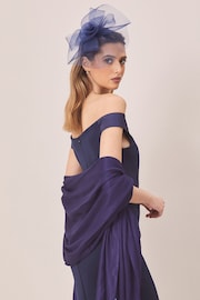 Lipsy Navy Blue Rose Fascinator Headband - Image 2 of 4