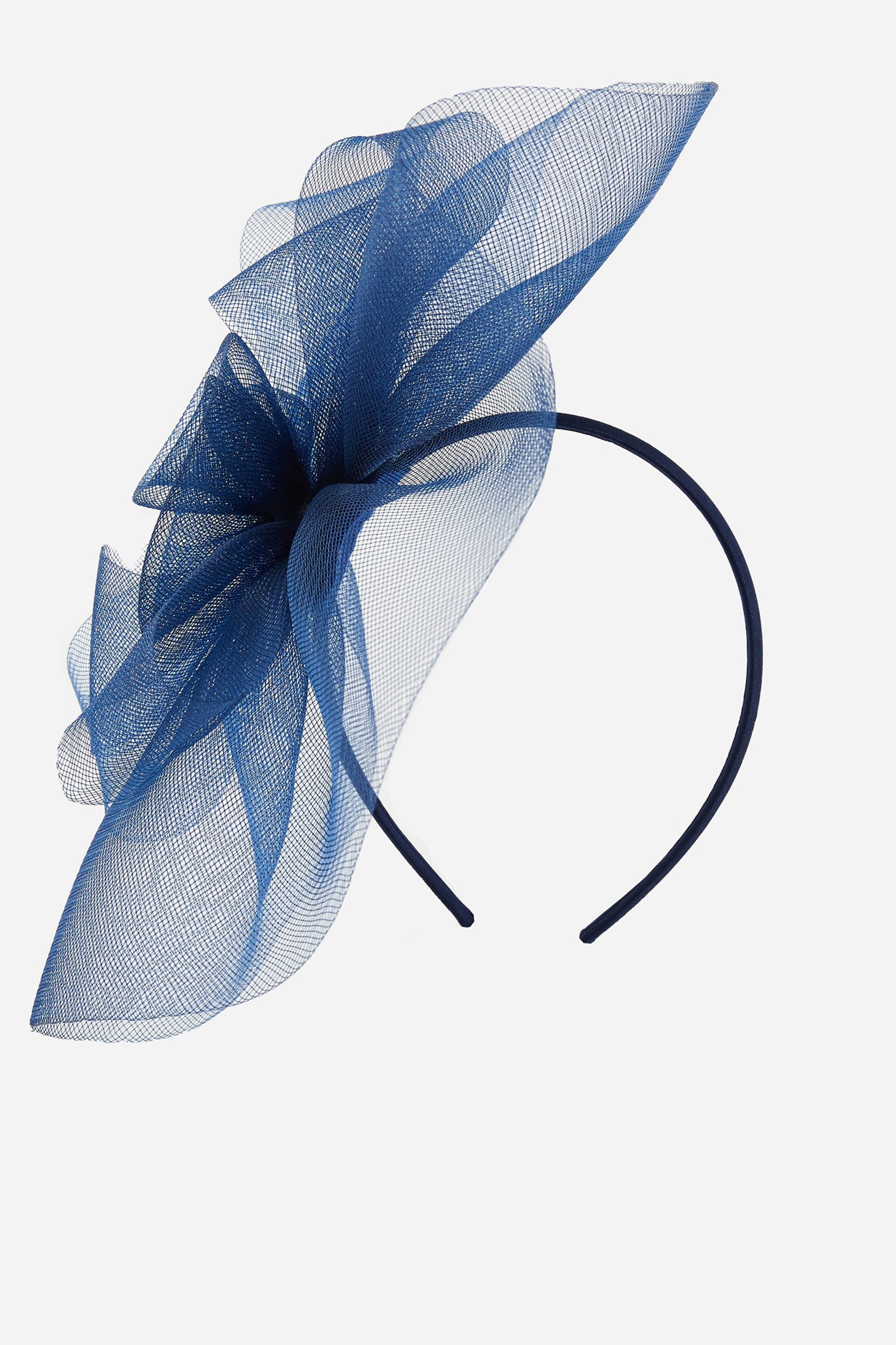 Lipsy Navy Blue Rose Fascinator Headband - Image 3 of 4