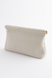 White Weave Clutch Bag - Image 6 of 9